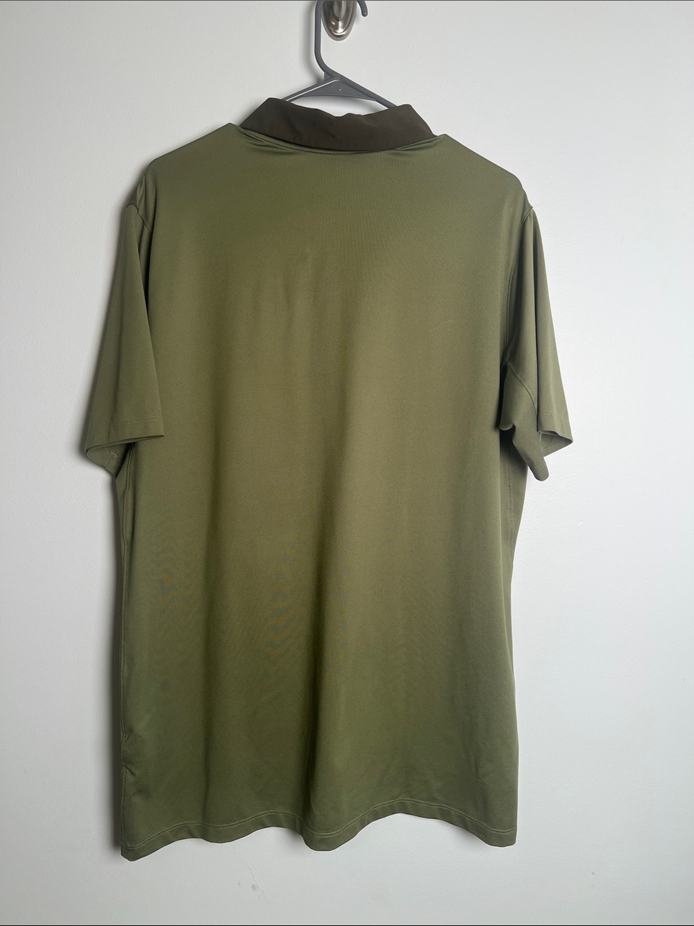 Nike Olive Green & Dark Olive Striped Dri-FIT Polo - Picture 7 of 9